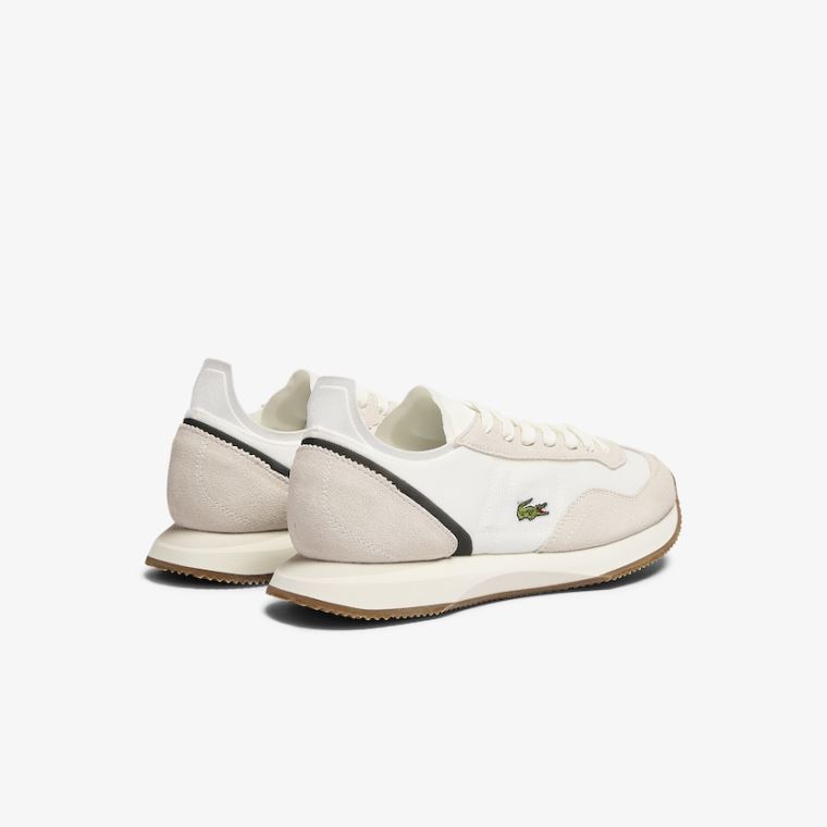 Lacoste Match Break Tekstil and Süet Sneakers Bej Rengi Yeşil | dEeeQqkE