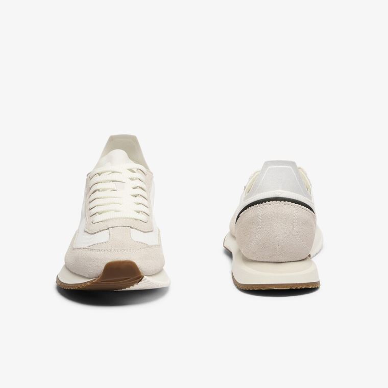 Lacoste Match Break Tekstil and Süet Sneakers Bej Rengi Yeşil | dEeeQqkE