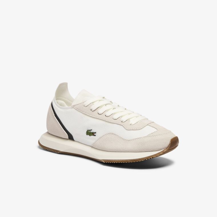 Lacoste Match Break Tekstil and Süet Sneakers Bej Rengi Yeşil | dEeeQqkE