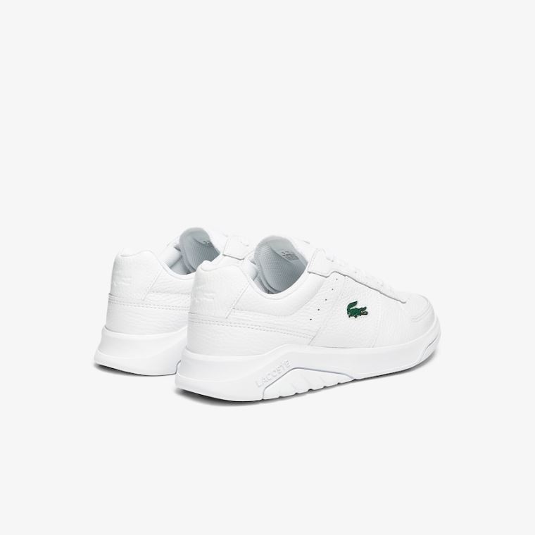 Lacoste Men’s Game Advance Tumbled Deri Sneakers Beyaz | JzKqR20P