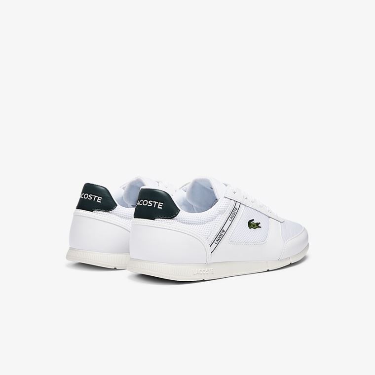 Lacoste Menerva Spor Tekstil and Deri Sneakers Beyaz | 5nG8Pzsi