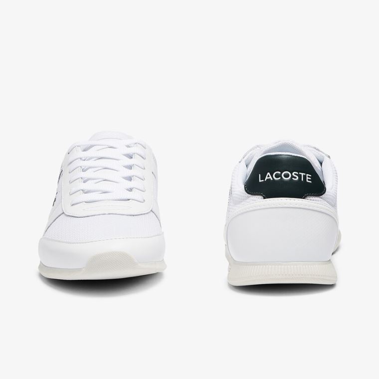 Lacoste Menerva Spor Tekstil and Deri Sneakers Beyaz | 5nG8Pzsi