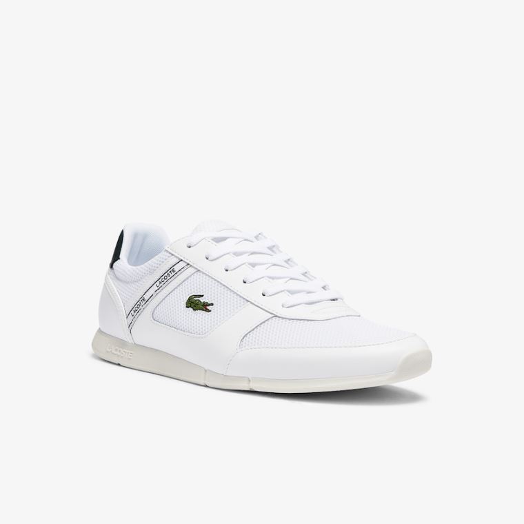 Lacoste Menerva Spor Tekstil and Deri Sneakers Beyaz | 5nG8Pzsi