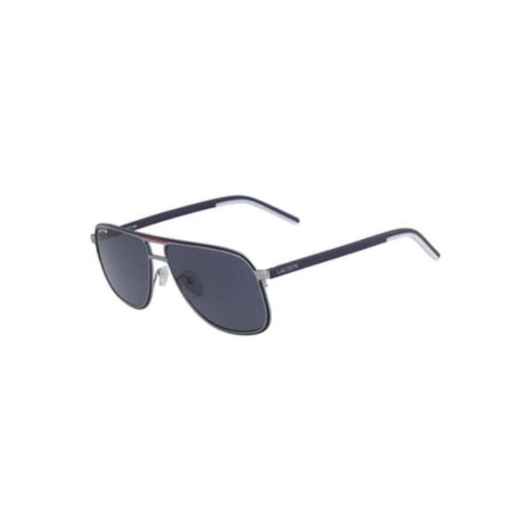 Lacoste Metal Stripes & Piping Navigator Sunglasses Gümüş | tmRWFxGV