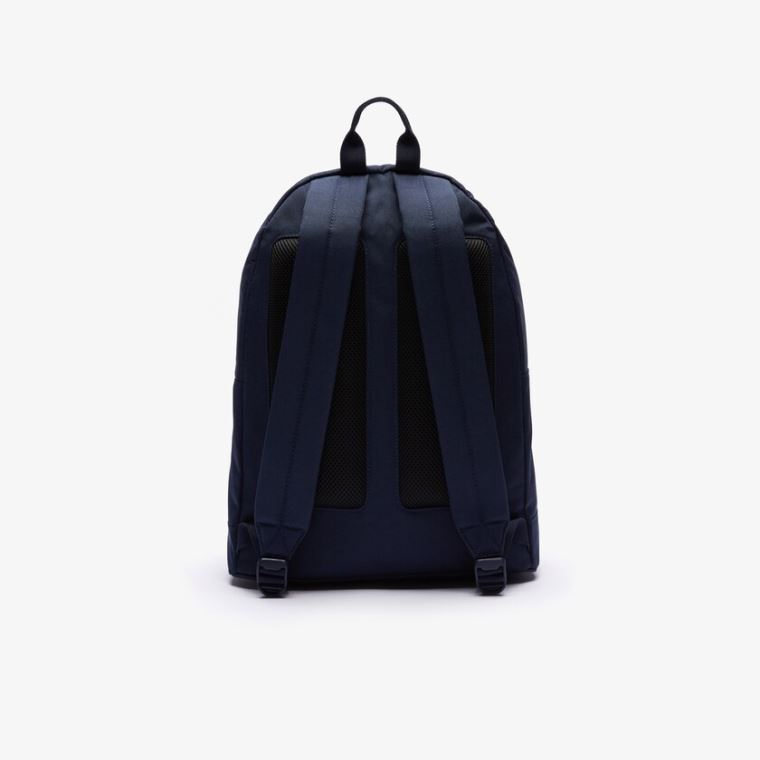 Lacoste Neocroc L27 Lettered Kanvas Backpack Lacivert Kırmızı | qjUdx1Po