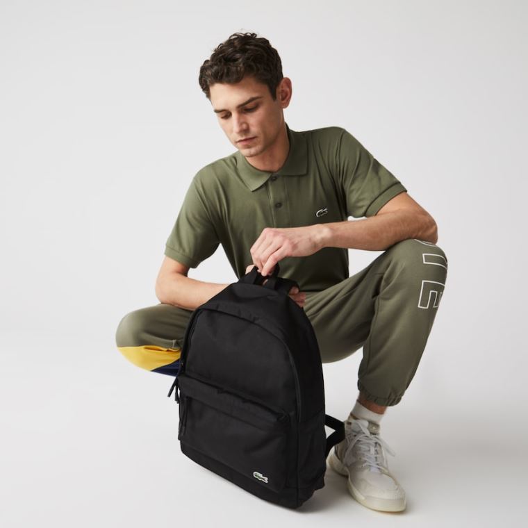 Lacoste Néocroc Kanvas Backpack Siyah | foaepZ3Q