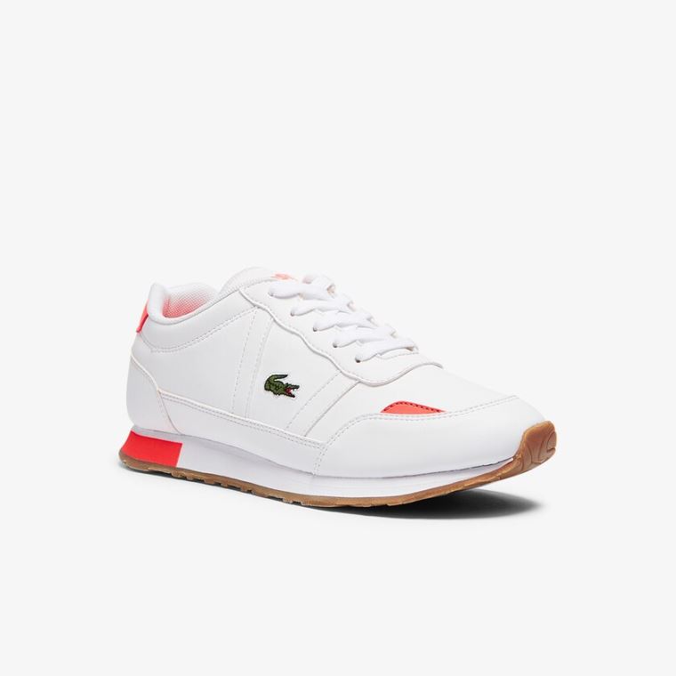 Lacoste Partner Tekstil Sneakers Beyaz Bej Rengi | 4RKwZwnH