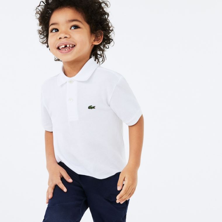 Lacoste Petit Piqué Polo Beyaz | 9Z7maoxf