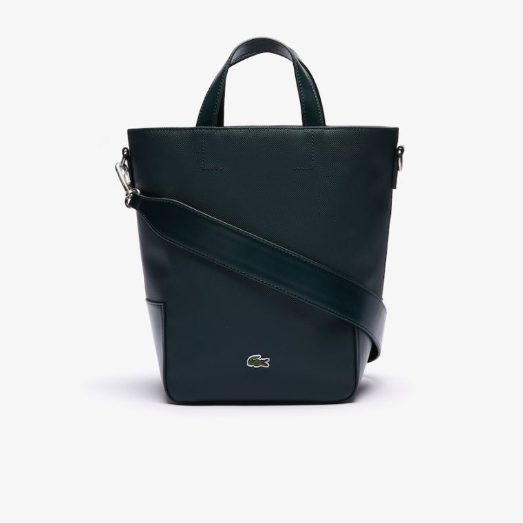 Lacoste Piqué Resort Piqué Kanvas Tote Bag Koyu Yeşil | yzAPtlAp