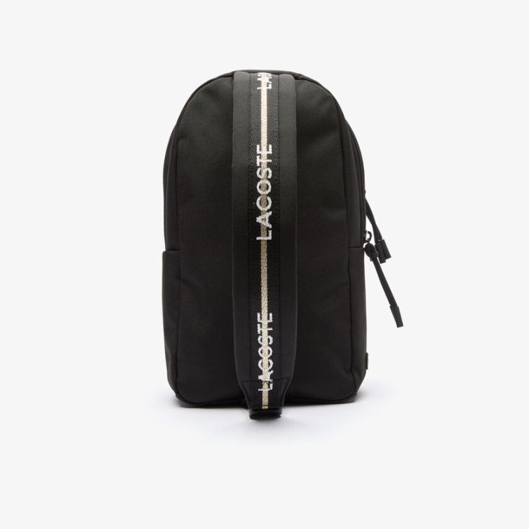 Lacoste Pocket Backpack Siyah Altın | 1nbxXvHe