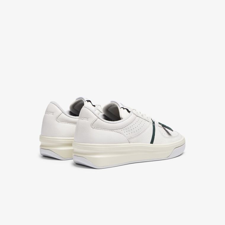 Lacoste Quantace Deri Sneakers Beyaz Bej Rengi | vPq9NKt1