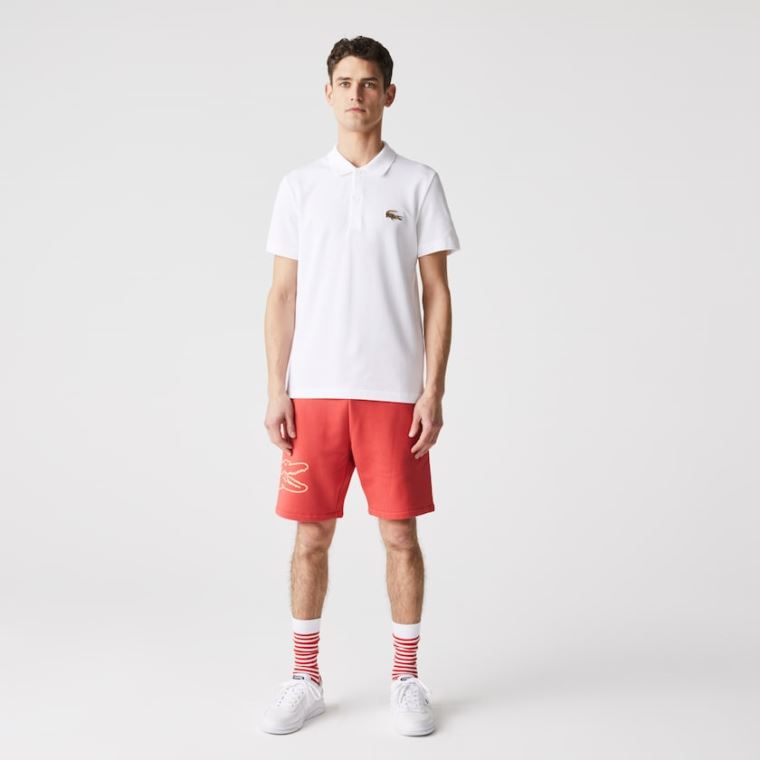 Lacoste Regular Fit Pamuklu Piqué Polo Beyaz | Yy7EZtj3