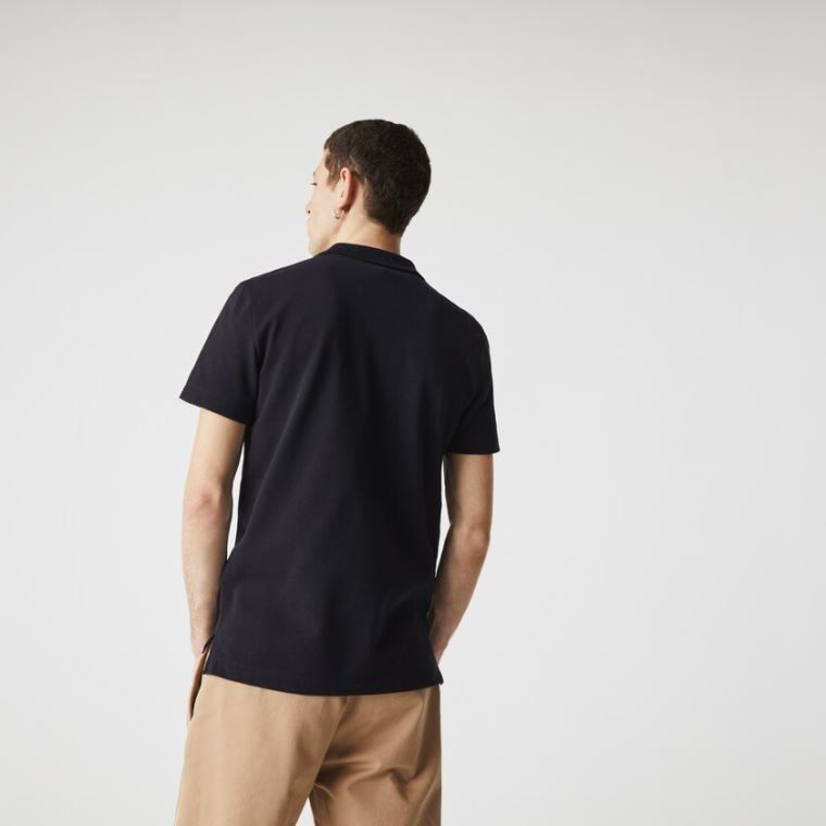 Lacoste Regular Fit Pamuklu Piqué Polo Lacivert Mavi | H0D8i47y