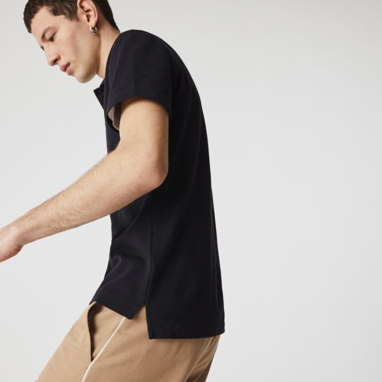 Lacoste Regular Fit Pamuklu Piqué Polo Lacivert Mavi | H0D8i47y