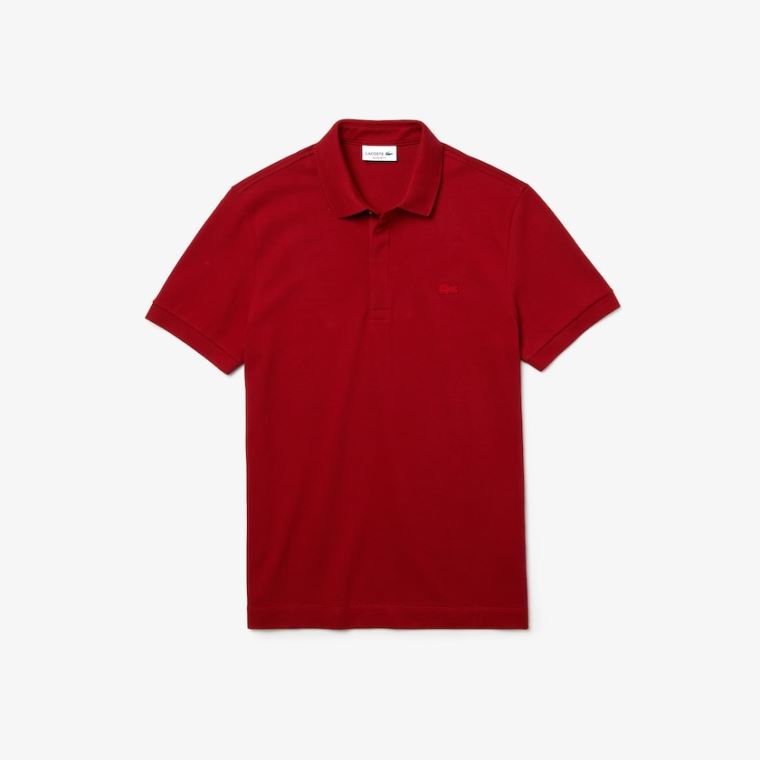 Lacoste Regular Fit Paris Polo Koyu Kırmızı | rMBzOYwL