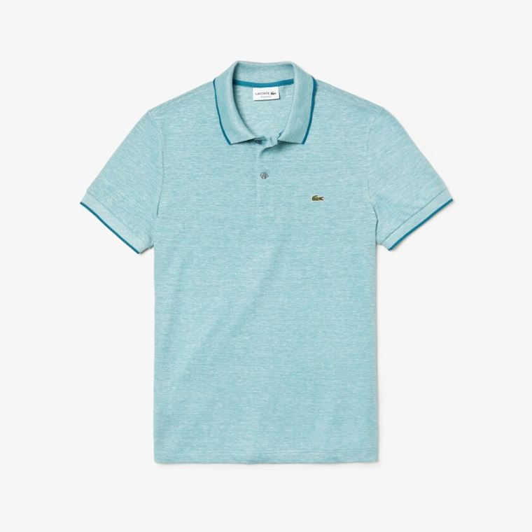 Lacoste Regular Fit Piqué Polo Shirt Mavi | be8HSVKw