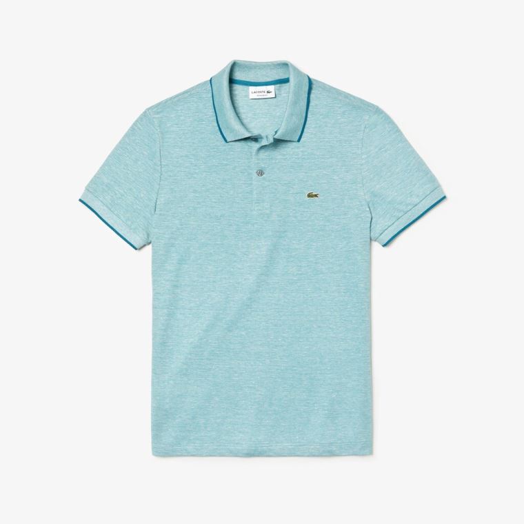 Lacoste Regular Fit Piqué Polo Shirt Mavi | v6F6Dck8