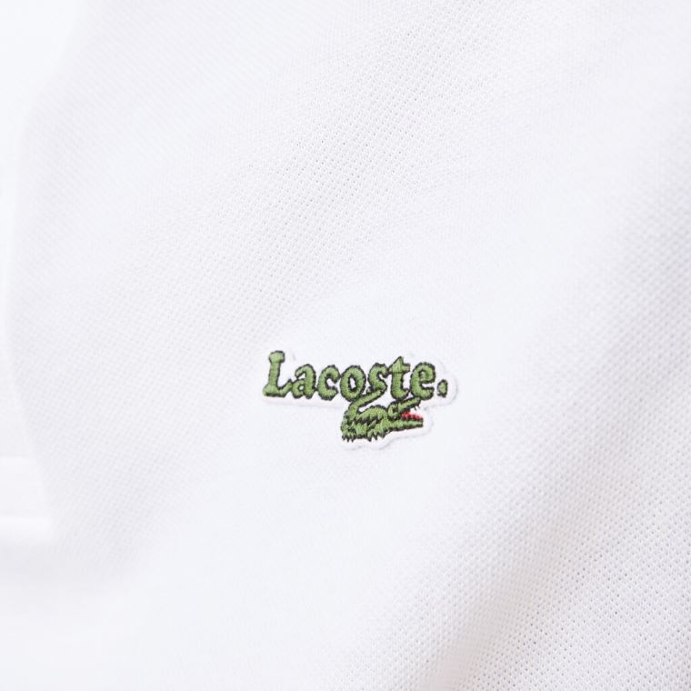 Lacoste Regular Fit Solid Pamuklu Piqué Polo With Badge Beyaz | axx7sVP5