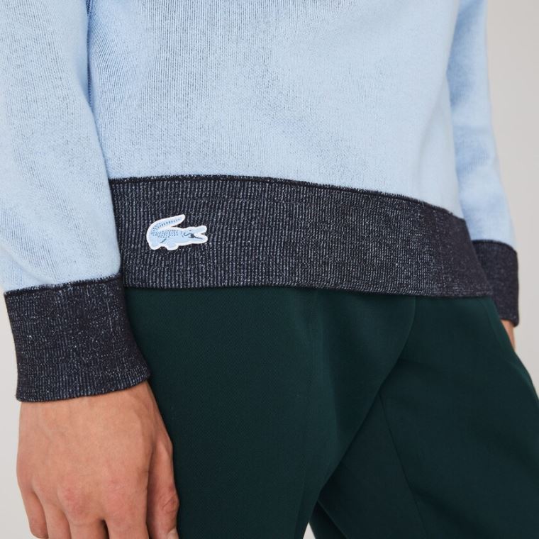 Lacoste Reversible Crew Neck Contrast Kazak Lacivert Mavi Mavi | lIN8wJML