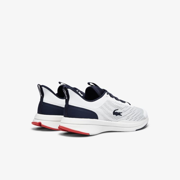 Lacoste Run Spin Tekstil Sneakers Beyaz Lacivert | 58CthI5l