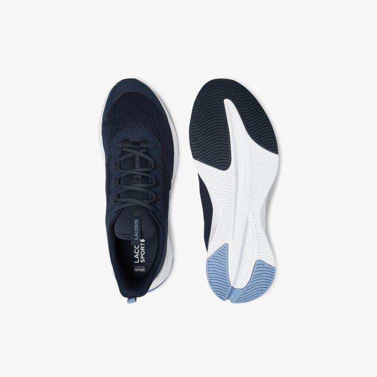 Lacoste Run Spin Tekstil Sneakers Lacivert | KwNqSczq