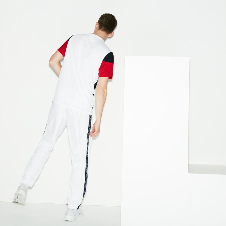 Lacoste SPORT Band Tenis Sweatpants Beyaz Lacivert Mavi | 7oPdqbYo