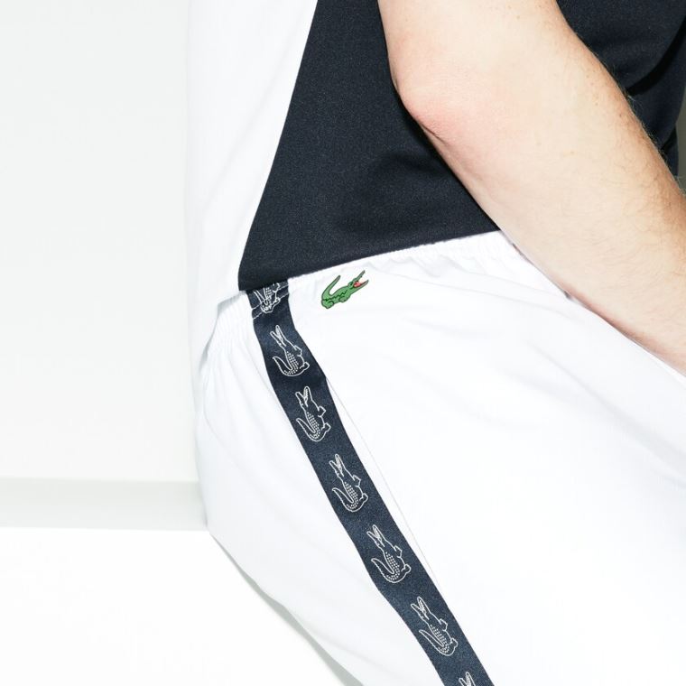 Lacoste SPORT Band Tenis Sweatpants Beyaz Lacivert Mavi | 7oPdqbYo