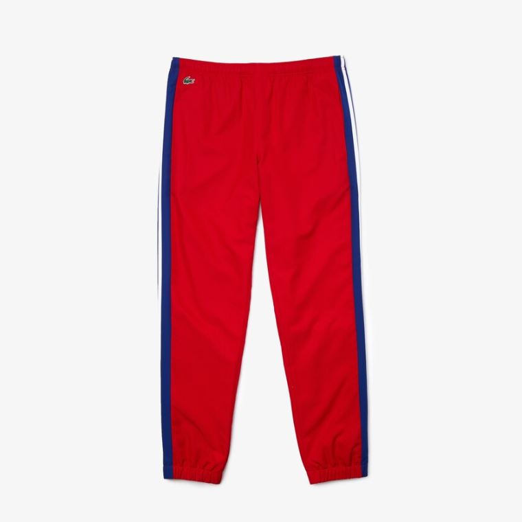 Lacoste SPORT Contrast Bands Hafif Tracksuit Pants Kırmızı Mavi Beyaz | 0GDXfHKo