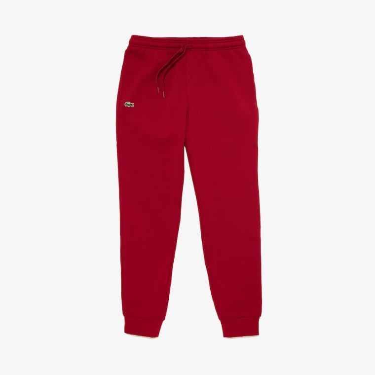 Lacoste SPORT Fleece Tenis Sweatpants Koyu Kırmızı | xCq0bAJp