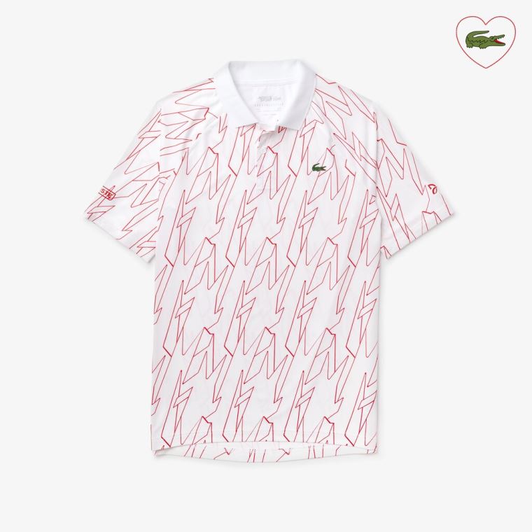 Lacoste SPORT French Open Ultra Hafif Stretch Polo Shirt Beyaz Yeşil | SZnQj5RC