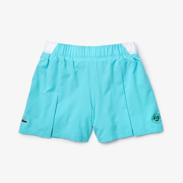 Lacoste SPORT Roland Garros Culotte Skirt Turkuaz Beyaz Yeşil | cfYWzt9r