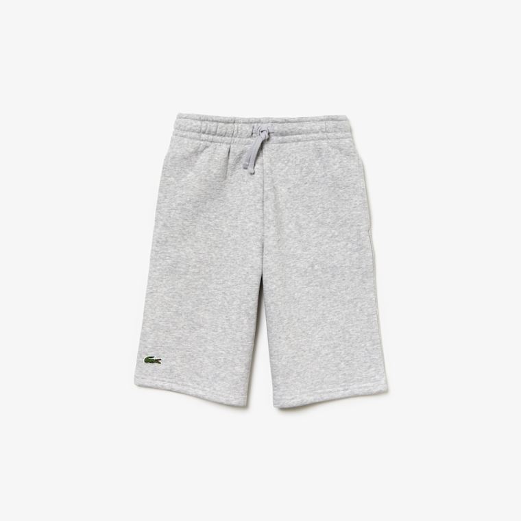 Lacoste SPORT Tenis Pamuklu Fleece Shorts Gri | 6O74x9oC