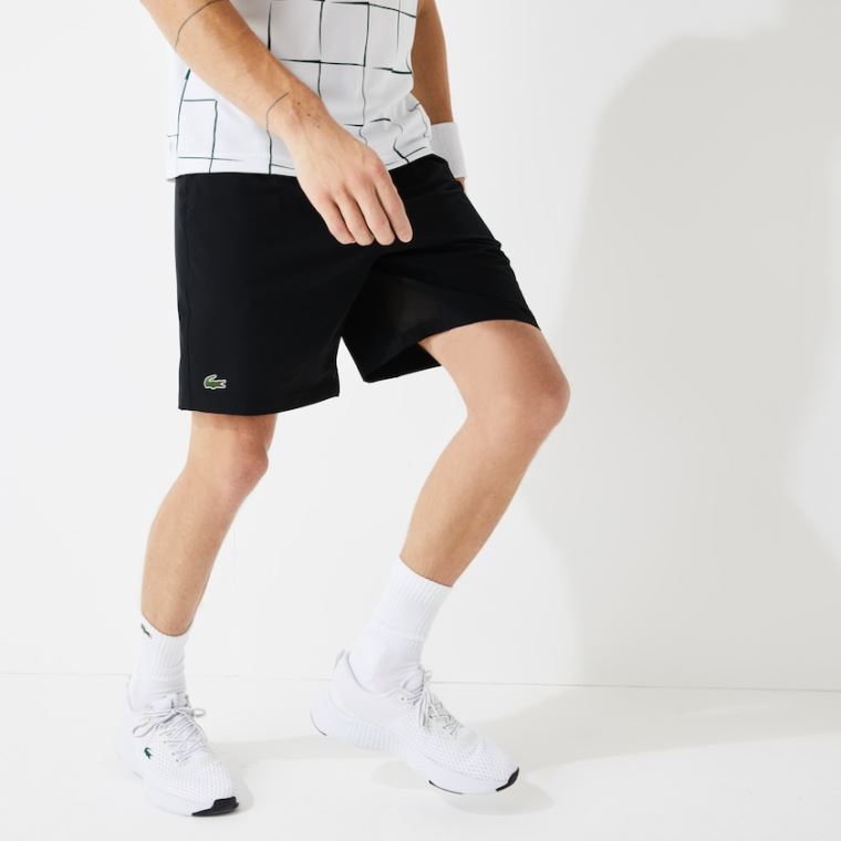 Lacoste SPORT Tenis Stretch Shorts Siyah | yQbgJ6ep