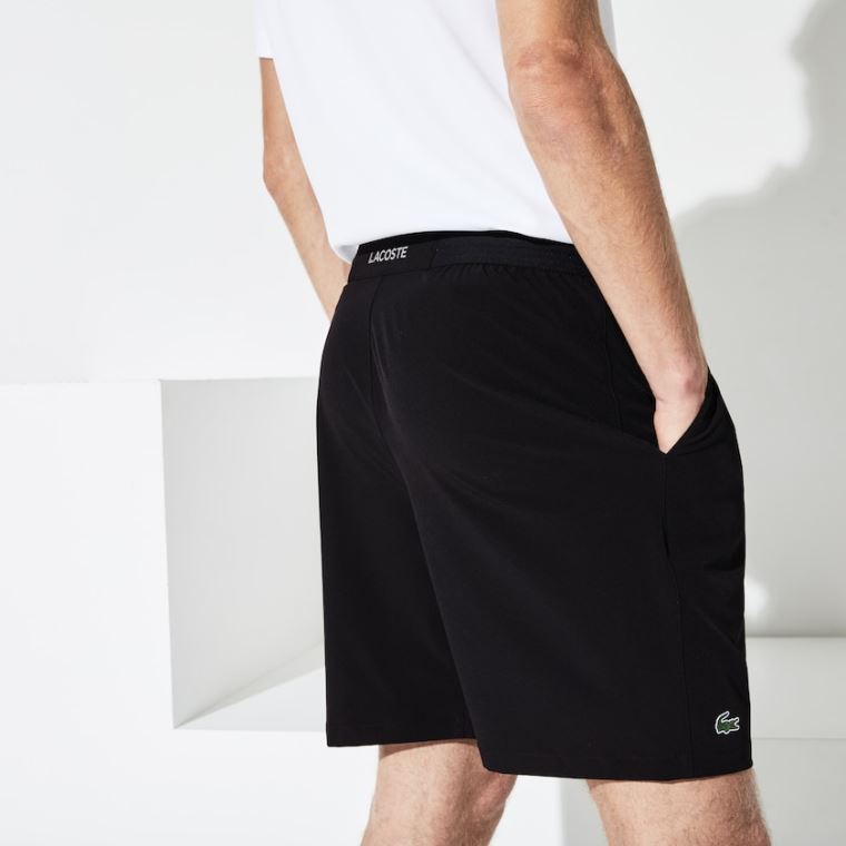 Lacoste SPORT Tenis Stretch Shorts Siyah | yQbgJ6ep