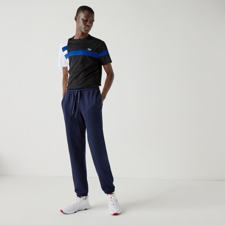 Lacoste SPORT Tenis trackpants in fleece Lacivert Mavi | Ej3XPjPo