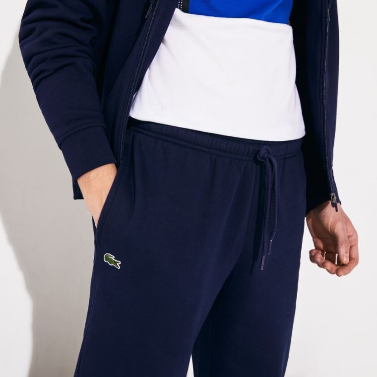 Lacoste SPORT Tenis trackpants in fleece Lacivert Mavi | Ej3XPjPo