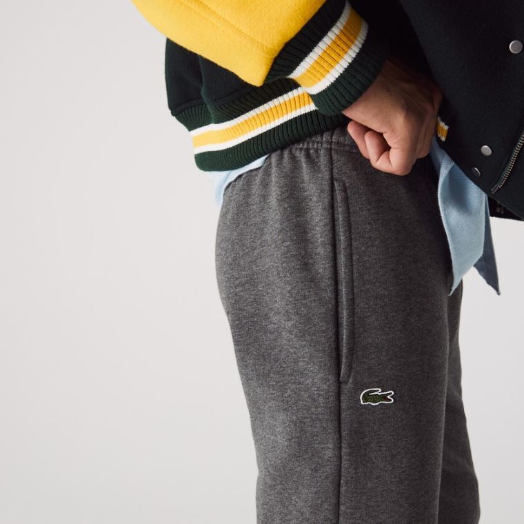 Lacoste SPORT Tenis trackpants in fleece Gri | P0oxc8vd