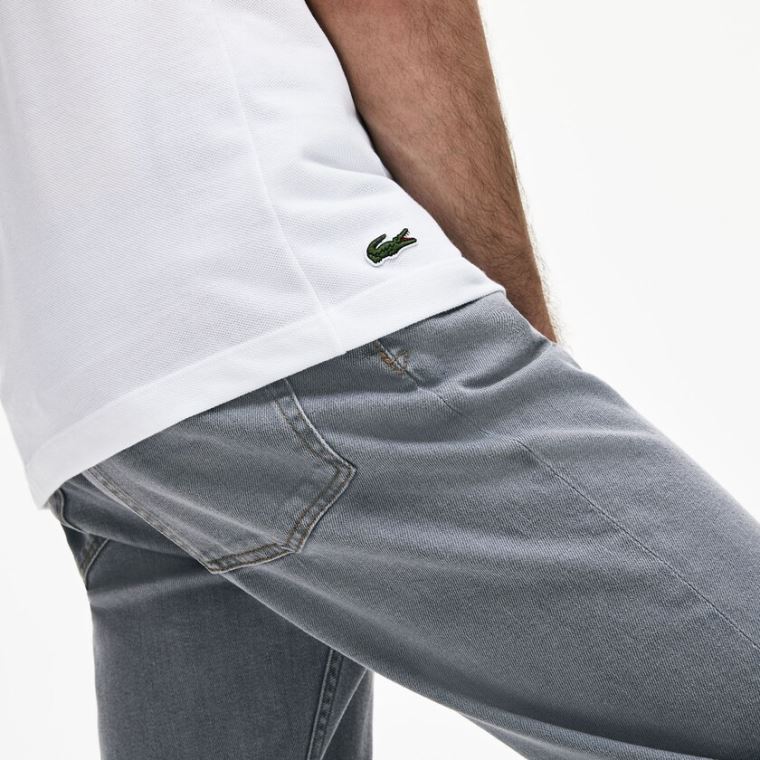 Lacoste Slim Fit Pamuklu Petit Piqué Polo Beyaz | h3mCJXSy