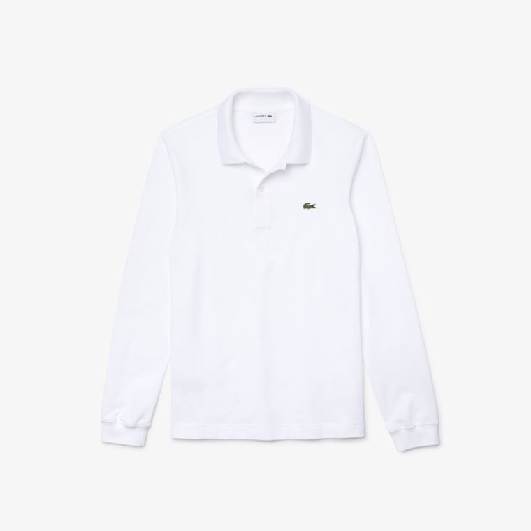 Lacoste Slim Fit Petit Piqué Polo Beyaz | gVMfilMO