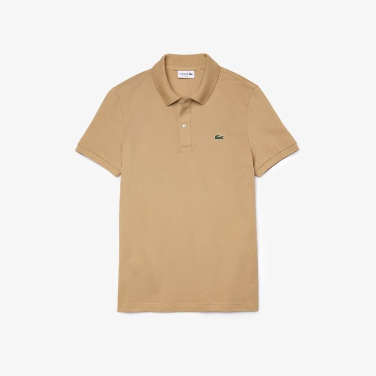 Lacoste Slim Fit Polo in Petit Piqué Bej Rengi | Lbor3HQV