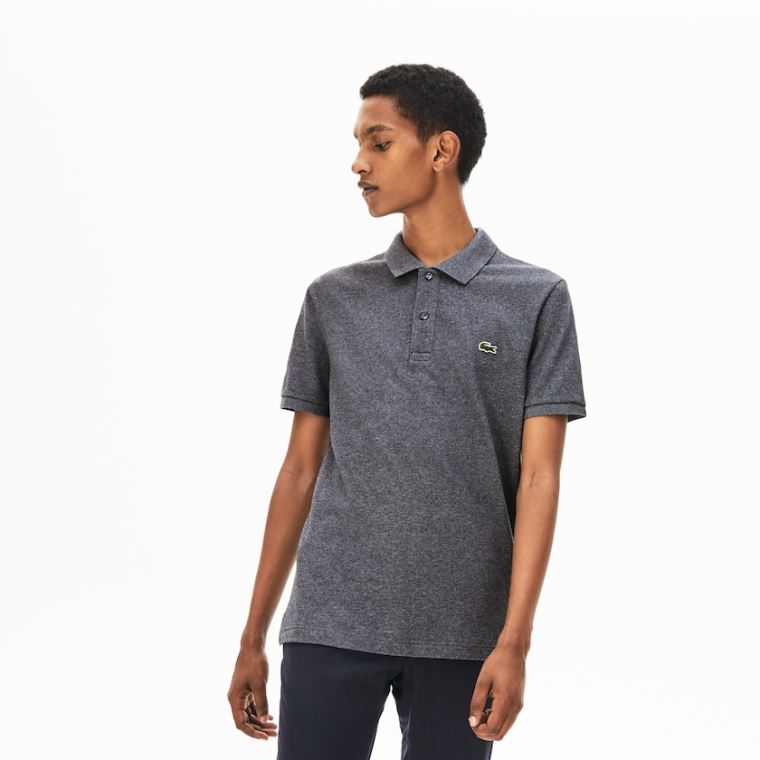 Lacoste Slim Fit Polo in Petit Piqué Gri | Vf01hnEb