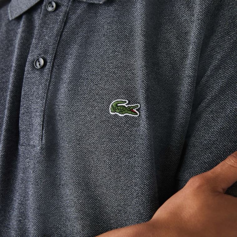 Lacoste Slim Fit Polo in Petit Piqué Gri | Vf01hnEb