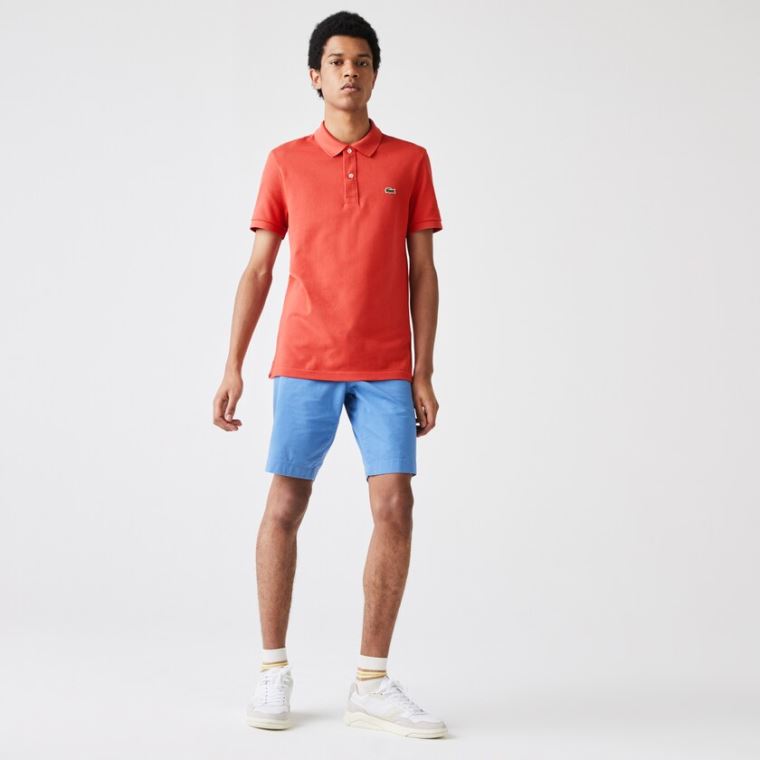 Lacoste Slim Fit Polo in Petit Piqué Kırmızı | 6WJpVTJE