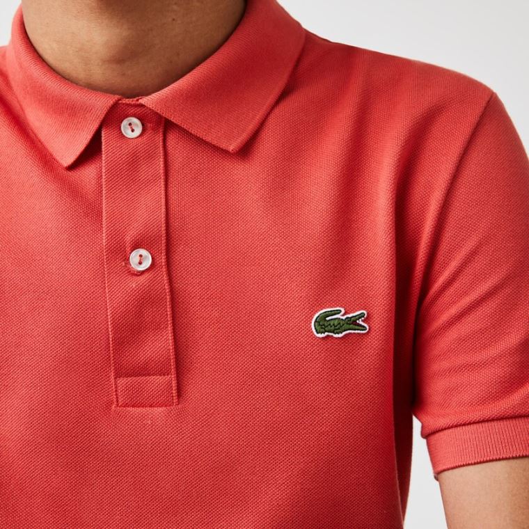 Lacoste Slim Fit Polo in Petit Piqué Kırmızı | 6WJpVTJE