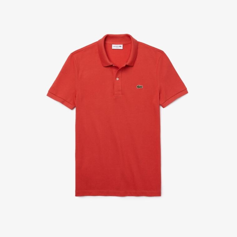 Lacoste Slim Fit Polo in Petit Piqué Kırmızı | 6WJpVTJE