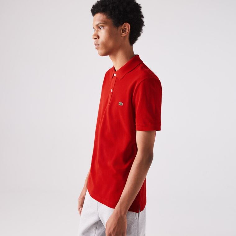 Lacoste Slim Fit Polo in Petit Piqué Kırmızı | Z98hK0Ym