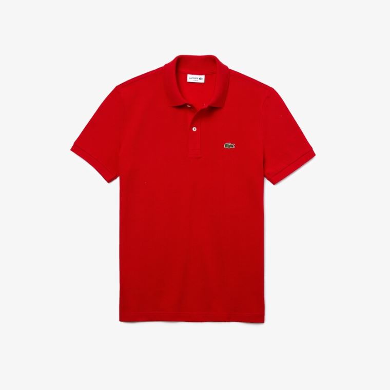 Lacoste Slim Fit Polo in Petit Piqué Kırmızı | Z98hK0Ym