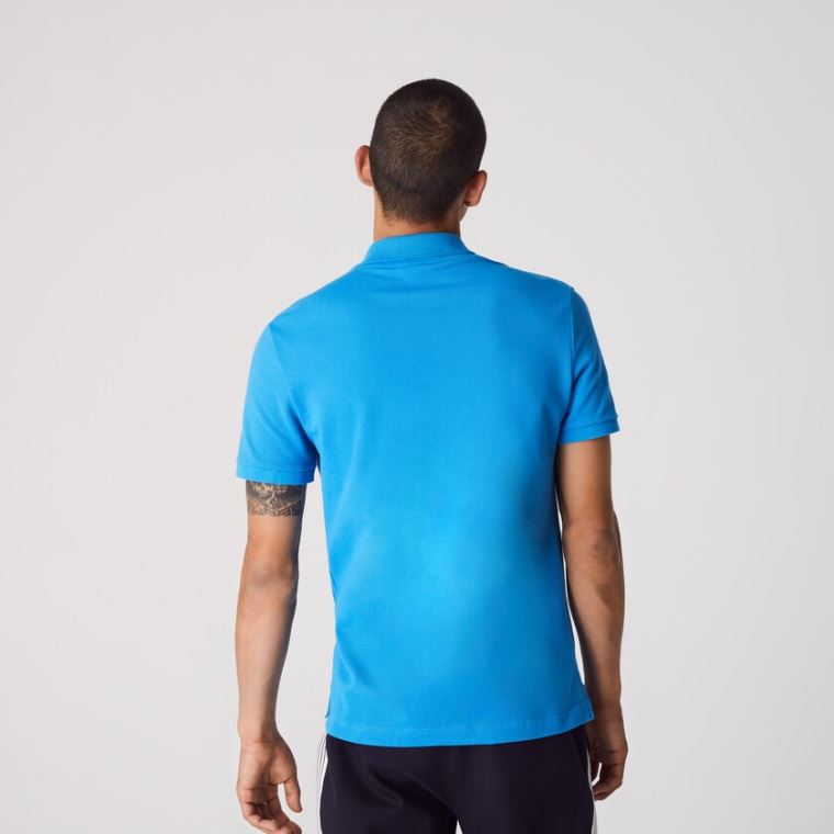 Lacoste Slim Fit Polo in Petit Piqué Mavi | Hx25LxoT