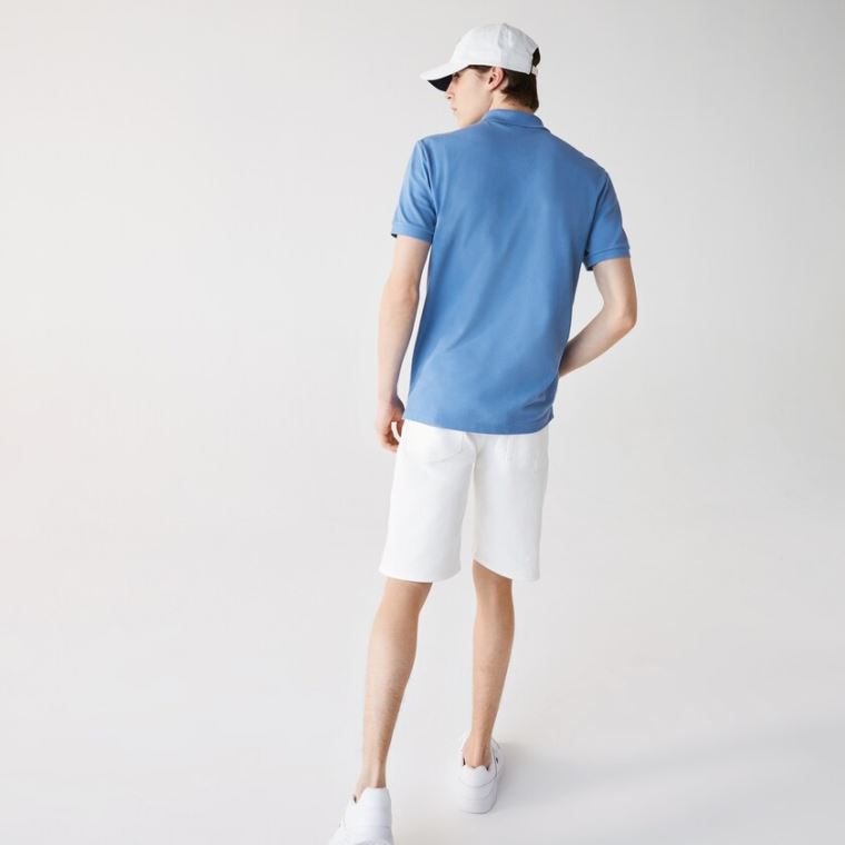 Lacoste Slim Fit Polo in Petit Piqué Mavi | nTQ1Be4T