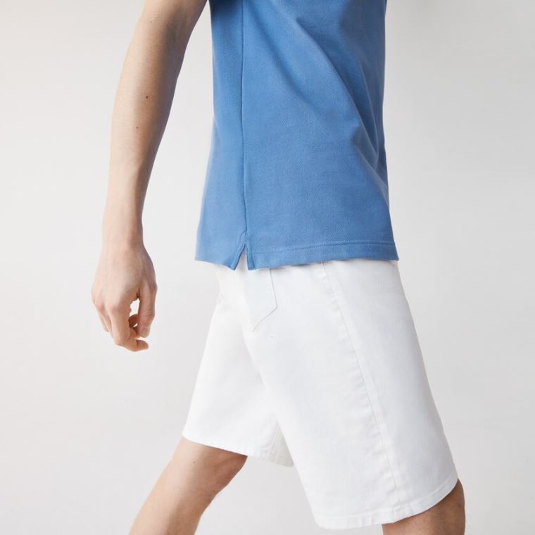 Lacoste Slim Fit Polo in Petit Piqué Mavi | nTQ1Be4T